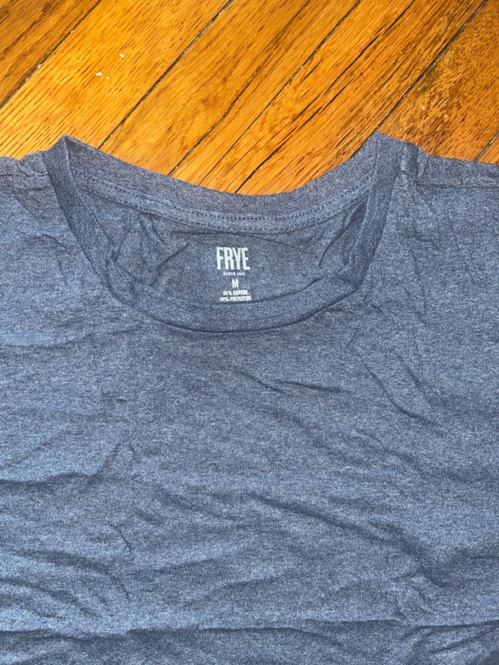 🌴 Frye Blue Crewneck T-Shirt - NWOT - Picture 4 of 6